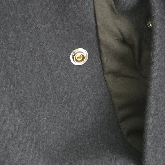 Beautiful Wool Coat Dark Sapphire Color (Navy) - European Medium - Picture 9 of 16